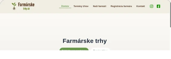 Náhľad realizácie KFG — Farmárske trhy